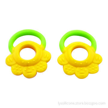Baby teether, made of FDA grade silicone, soft and safe, help baby teeth growing, OEM welcomed